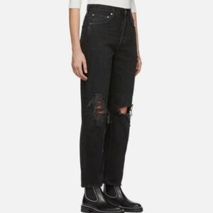 AGOLDE LANA JEAN MID RISE VINTAGE STRAIGHT JEANS DISORDER SIZE 32